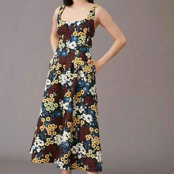 knee length dresses for ladies Maeve Midi Dress  Marine Layer
